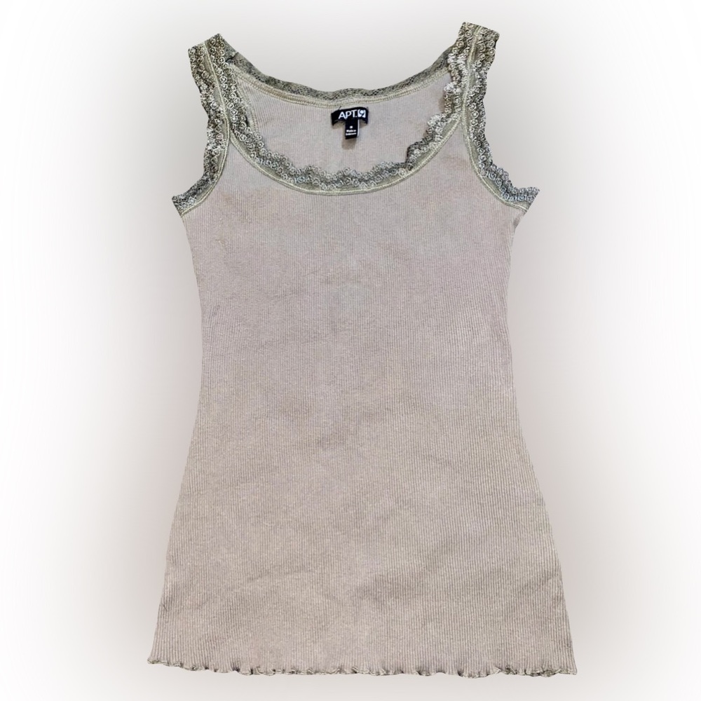 VTG APT. 9 Y2K OLIVE GREEN RIBBED TANK TOP // SIZE SMALL🌱